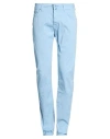 Jacob Cohёn Man Pants Sky Blue Size 32 Cotton, Elastane, Polyester