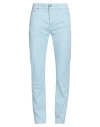 Jacob Cohёn Man Pants Sky Blue Size 32 Cotton, Elastane, Polyester