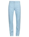 Jacob Cohёn Man Pants Sky Blue Size 32 Cotton, Linen, Elastane, Polyester
