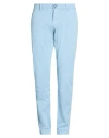 Jacob Cohёn Man Pants Sky Blue Size 32 Cotton, Lyocell, Elastane In Blue