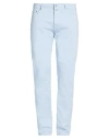 Jacob Cohёn Man Pants Sky Blue Size 35 Cotton, Elastane, Polyester