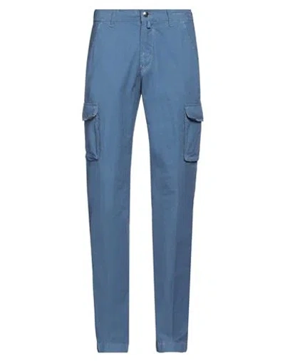 Jacob Cohёn Man Pants Slate Blue Size 29 Cotton, Linen, Elastane