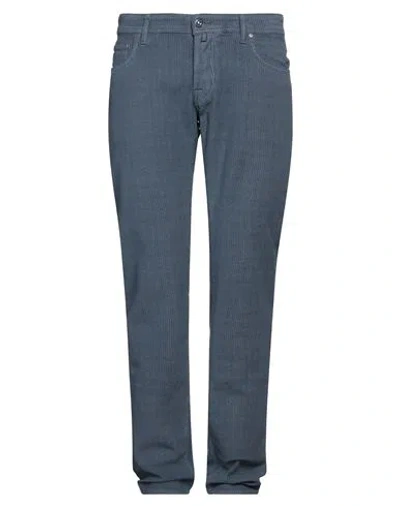 Jacob Cohёn Man Pants Slate Blue Size 34 Cotton, Elastane, Polyester
