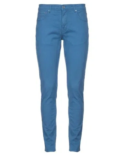Jacob Cohёn Man Pants Slate Blue Size 34 Cotton, Lyocell, Elastane, Polyester