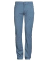 Jacob Cohёn Man Pants Slate Blue Size 34 Cotton, Virgin Wool, Elastane In Blue
