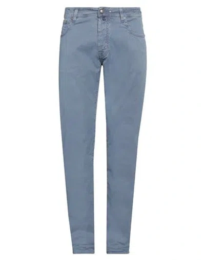 Jacob Cohёn Man Pants Slate Blue Size 36 Cotton, Polyester, Elastane