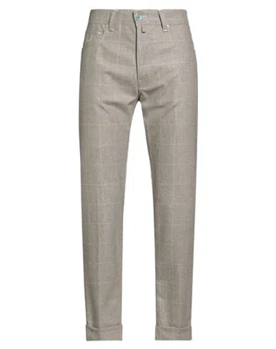 Jacob Cohёn Man Pants Taupe Size 33 Wool In Gray
