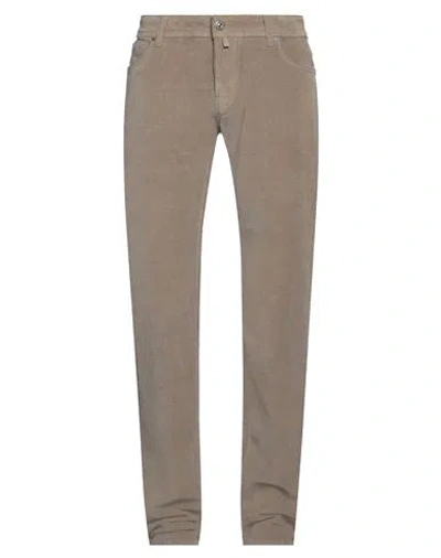 Jacob Cohёn Man Pants Taupe Size 35 Cotton, Elastane, Polyester In Brown