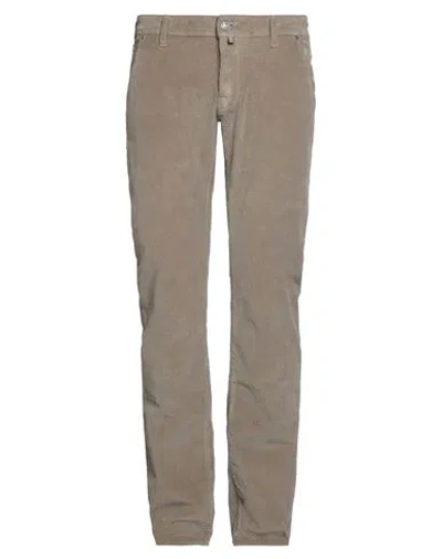 Jacob Cohёn Man Pants Taupe Size 35 Cotton, Elastane, Polyester In Gray