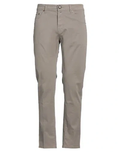 Jacob Cohёn Man Pants Taupe Size 35 Cotton, Elastane, Polyester In Grey