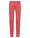 Jacob Cohёn Man Pants Red Size 32 Cotton, Linen, Elastane In Tomato Red