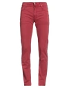 Jacob Cohёn Man Pants Tomato Red Size 35 Cotton, Elastane