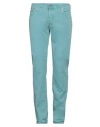 Jacob Cohёn Man Pants Turquoise Size 35 Cotton, Elastane In Blue