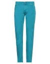 Jacob Cohёn Man Pants Turquoise Size 36 Cotton, Elastane In Blue
