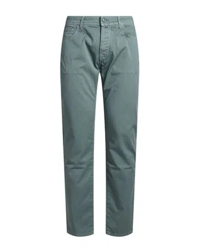 Jacob Cohёn Man Pants Turquoise Size 38 Cotton, Elastane In Blue