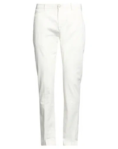 Jacob Cohёn Man Pants Light Grey Size 34 Cotton, Elastane In Off White
