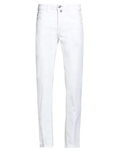 Jacob Cohёn Man Pants White Size 29 Cotton, Elastane