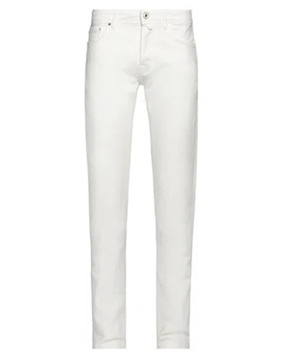 JACOB COHЁN JACOB COHЁN MAN PANTS WHITE SIZE 31 COTTON, ELASTANE