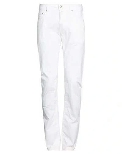 Jacob Cohёn Man Pants White Size 31 Cotton, Elastane
