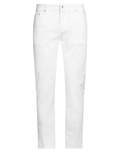 JACOB COHЁN JACOB COHЁN MAN PANTS WHITE SIZE 34 COTTON, ELASTANE