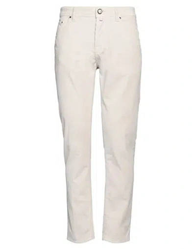 Jacob Cohёn Man Pants White Size 34 Cotton, Modal, Elastane, Polyester In Pattern