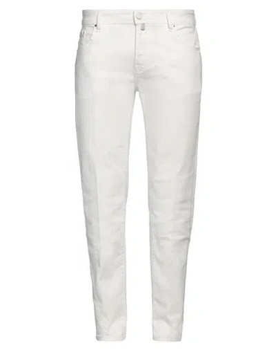 Jacob Cohёn Man Pants White Size 32 Cotton, Elastomultiester, Elastane, Polyester