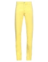 Jacob Cohёn Man Pants Yellow Size 32 Cotton, Elastane In Yellow
