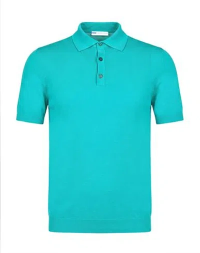 Jacob Cohёn Man Polo Shirt Deep Teal Size S Cotton In Green