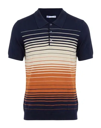 Jacob Cohёn Man Polo Shirt Midnight Blue Size L Cotton
