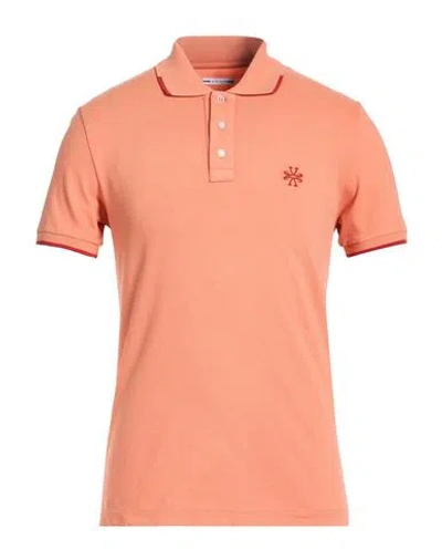 Jacob Cohёn Man Polo Shirt Salmon Pink Size S Cotton, Elastane, Lyocell