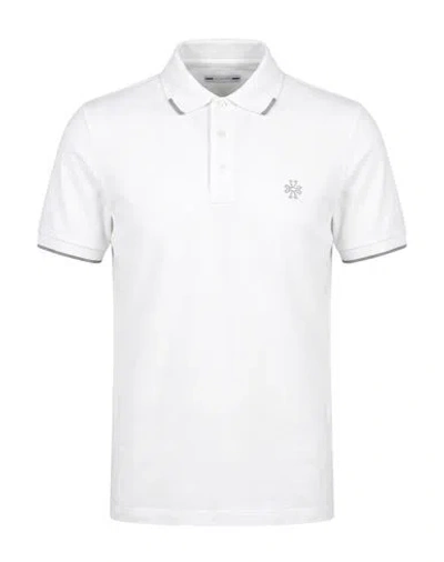 Jacob Cohёn Man Polo Shirt White Size S Cotton, Elastane
