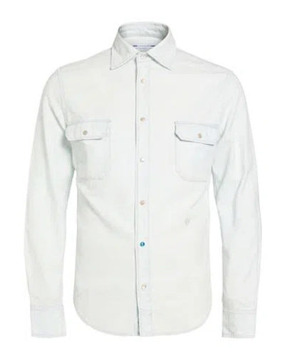 Jacob Cohёn Man Shirt Azure Size S Cotton In Blue