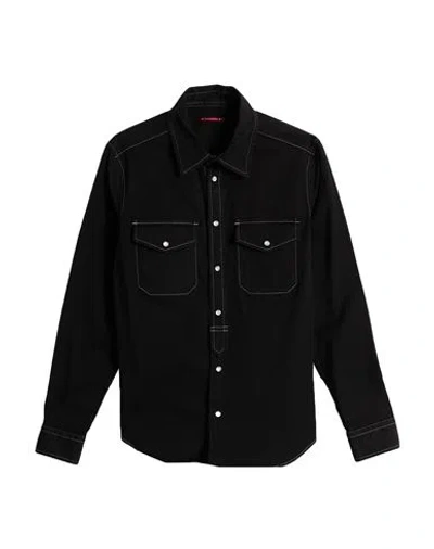 Jacob Cohёn Man Shirt Black Size S Cotton, Elastane