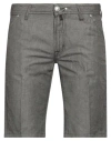 Jacob Cohёn Man Shorts & Bermuda Shorts Charcoal Size 31 Cotton, Linen In Grey