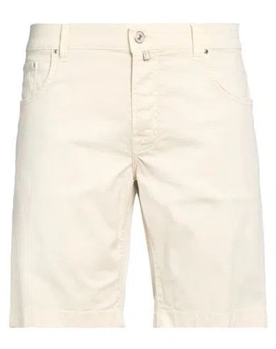 Jacob Cohёn Man Shorts & Bermuda Shorts Cream Size 40 Cotton, Lyocell, Elastane In White
