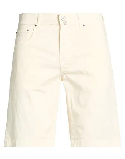 Jacob Cohёn Man Shorts & Bermuda Shorts Ivory Size 33 Cotton, Elastane, Polyester In Neutral