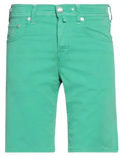 Jacob Cohёn Man Shorts & Bermuda Shorts Light Green Size 30 Cotton, Elastane