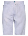 JACOB COHЁN JACOB COHЁN MAN SHORTS & BERMUDA SHORTS LILAC SIZE 35 LINEN