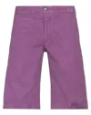 Jacob Cohёn Man Shorts & Bermuda Shorts Mauve Size 37 Cotton In Purple