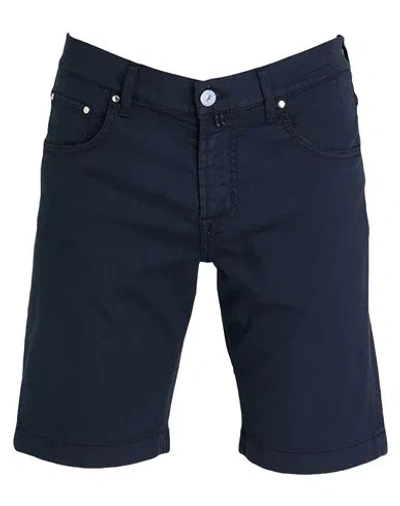 Jacob Cohёn Man Shorts & Bermuda Shorts Midnight Blue Size 31 Cotton, Lyocell, Elastane