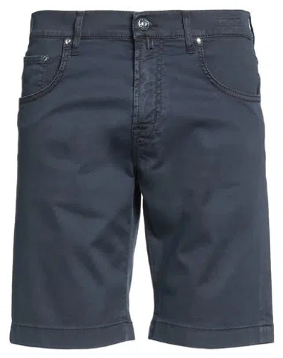 Jacob Cohёn Man Shorts & Bermuda Shorts Navy Size 32 Cotton, Lyocell, Elastane In Blue