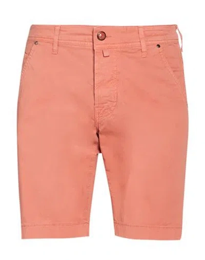 Jacob Cohёn Man Shorts & Bermuda Shorts Salmon Pink Size 30 Cotton, Elastane, Polyester