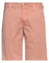 Jacob Cohёn Man Shorts & Bermuda Shorts Salmon Pink Size 33 Cotton, Elastane
