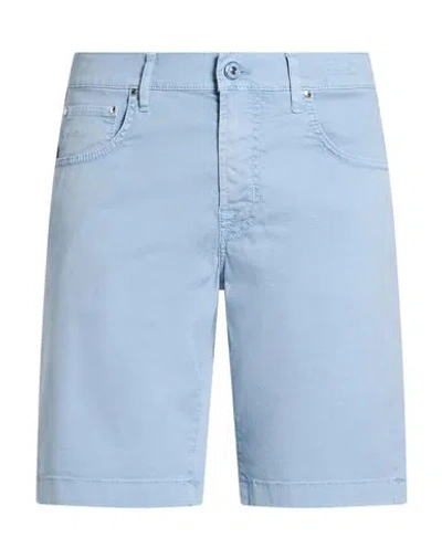 Jacob Cohёn Man Shorts & Bermuda Shorts Sky Blue Size 29 Cotton, Lyocell, Elastane