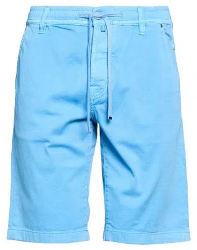 Jacob Cohёn Man Shorts & Bermuda Shorts Slate Blue Size 35 Cotton, Elastane