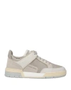 Jacob Cohёn Man Sneakers Ivory Size 9 Leather, Cotton, Synthetisches Material In White