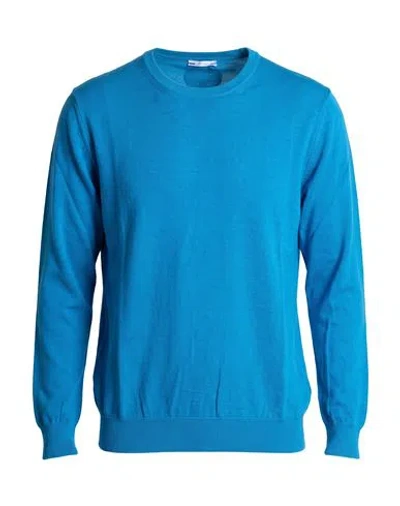 Jacob Cohёn Man Sweater Azure Size L Cotton In Blue