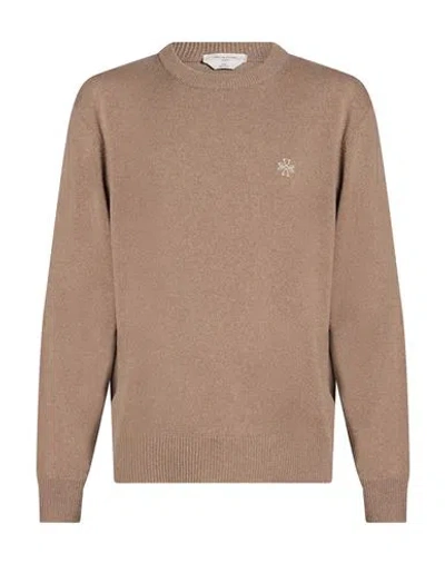 Jacob Cohёn Man Sweater Taupe Size Xxl Virgin Wool, Cashmere In Gray