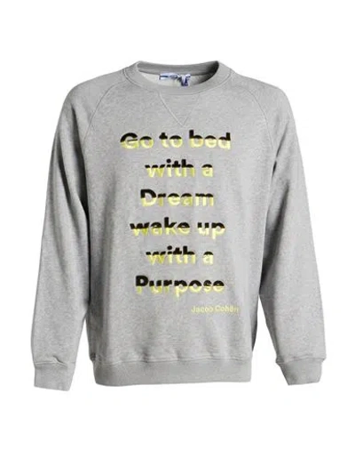 Jacob Cohёn Man Sweatshirt Grey Size M Cotton, Elastane, Polyamide
