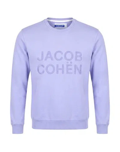 Jacob Cohёn Man Sweatshirt Lilac Size S Cotton, Polyamide In Purple